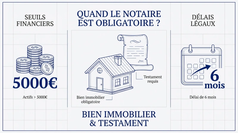 Quand le notaire est-il obligatoire en cas de décès ?